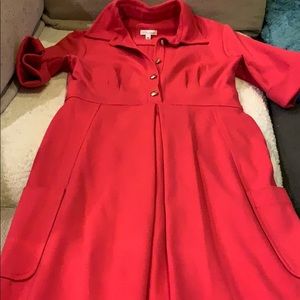 COPY - Shoshanna hot pink shirt dress size 6